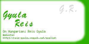 gyula reis business card